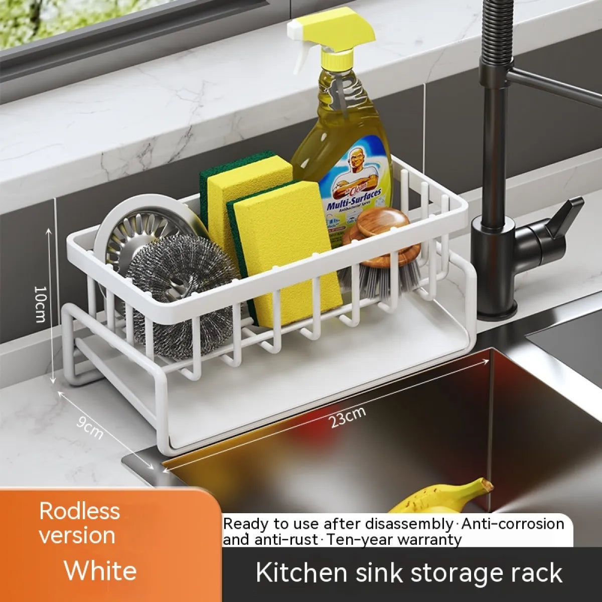 Multi-Functional Kitchen Sink Storage & Drainage Rack