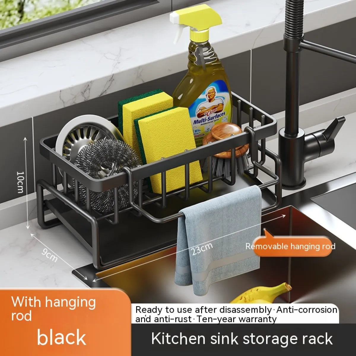 Multi-Functional Kitchen Sink Storage & Drainage Rack