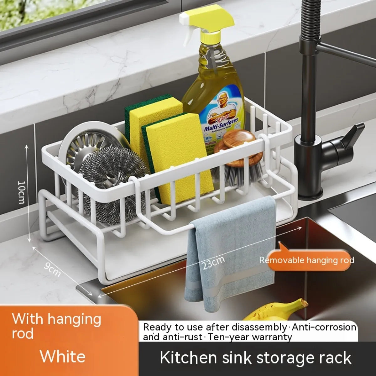 Multi-Functional Kitchen Sink Storage & Drainage Rack