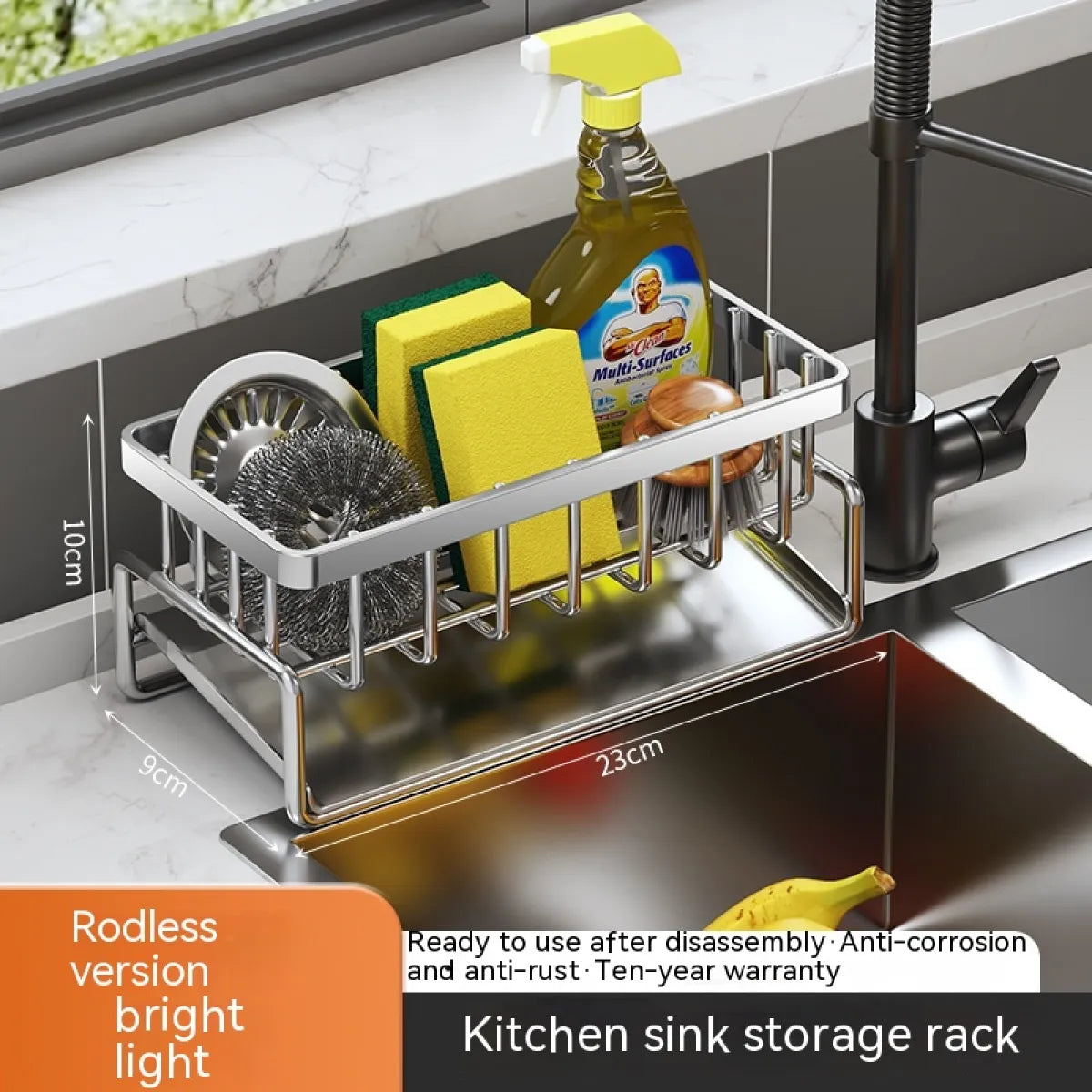 Multi-Functional Kitchen Sink Storage & Drainage Rack