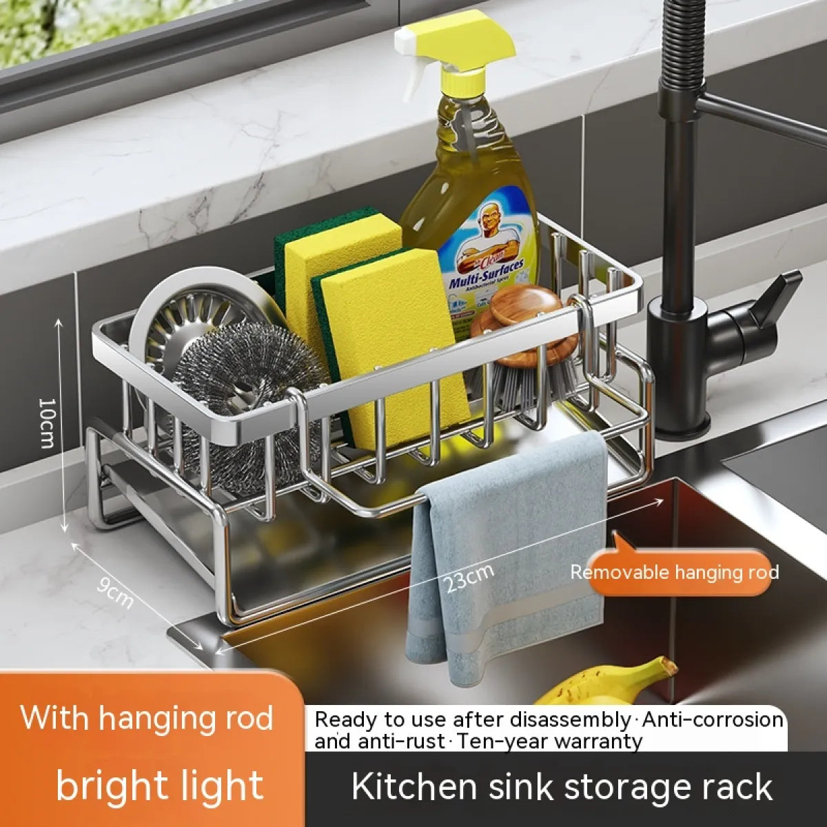 Multi-Functional Kitchen Sink Storage & Drainage Rack