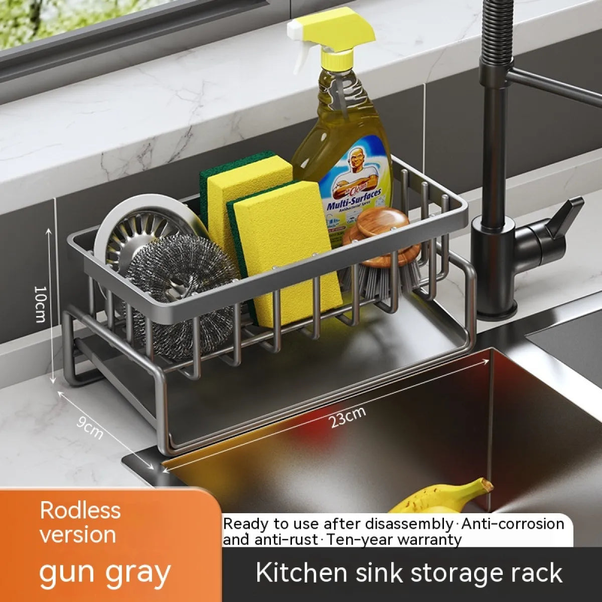 Multi-Functional Kitchen Sink Storage & Drainage Rack